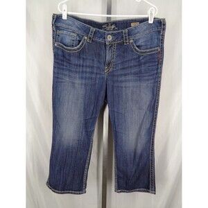 Silver Jeans McKenzie Capri Size 18